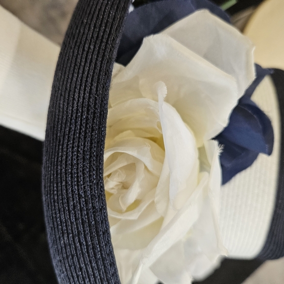 Vintage Nordstrom Hat Deep Blue/White - Picture 2 of 5